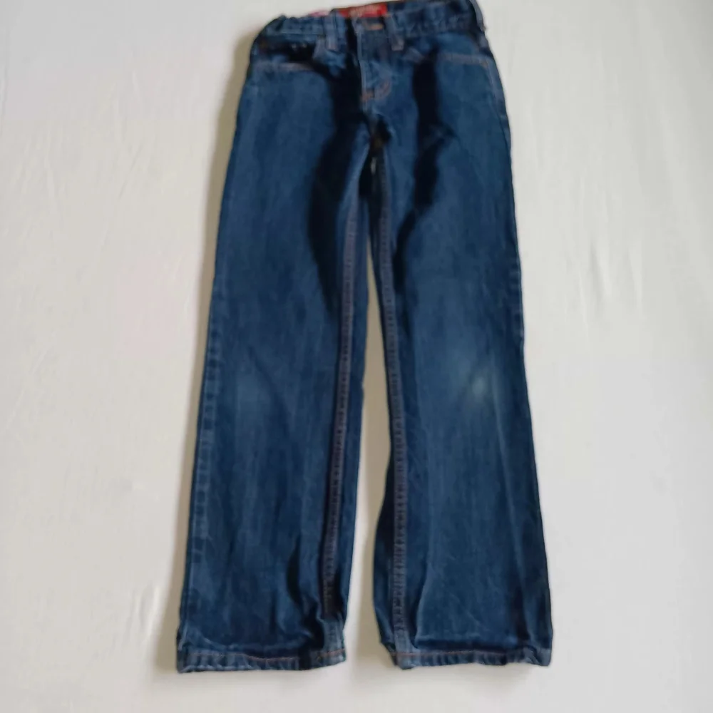 Arizona Jean Company Sz 10 Reg Kids Blue Jeans Wear In Knees..see Photos